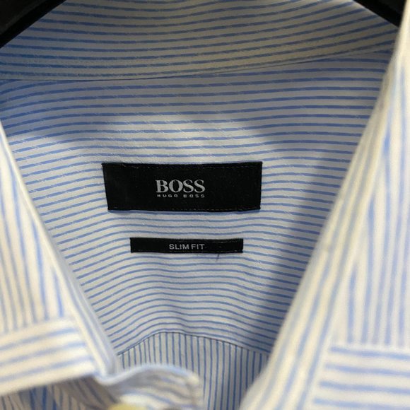 Hugo Boss Slim Dress Shirt (Blue) - Picture 2 of 3